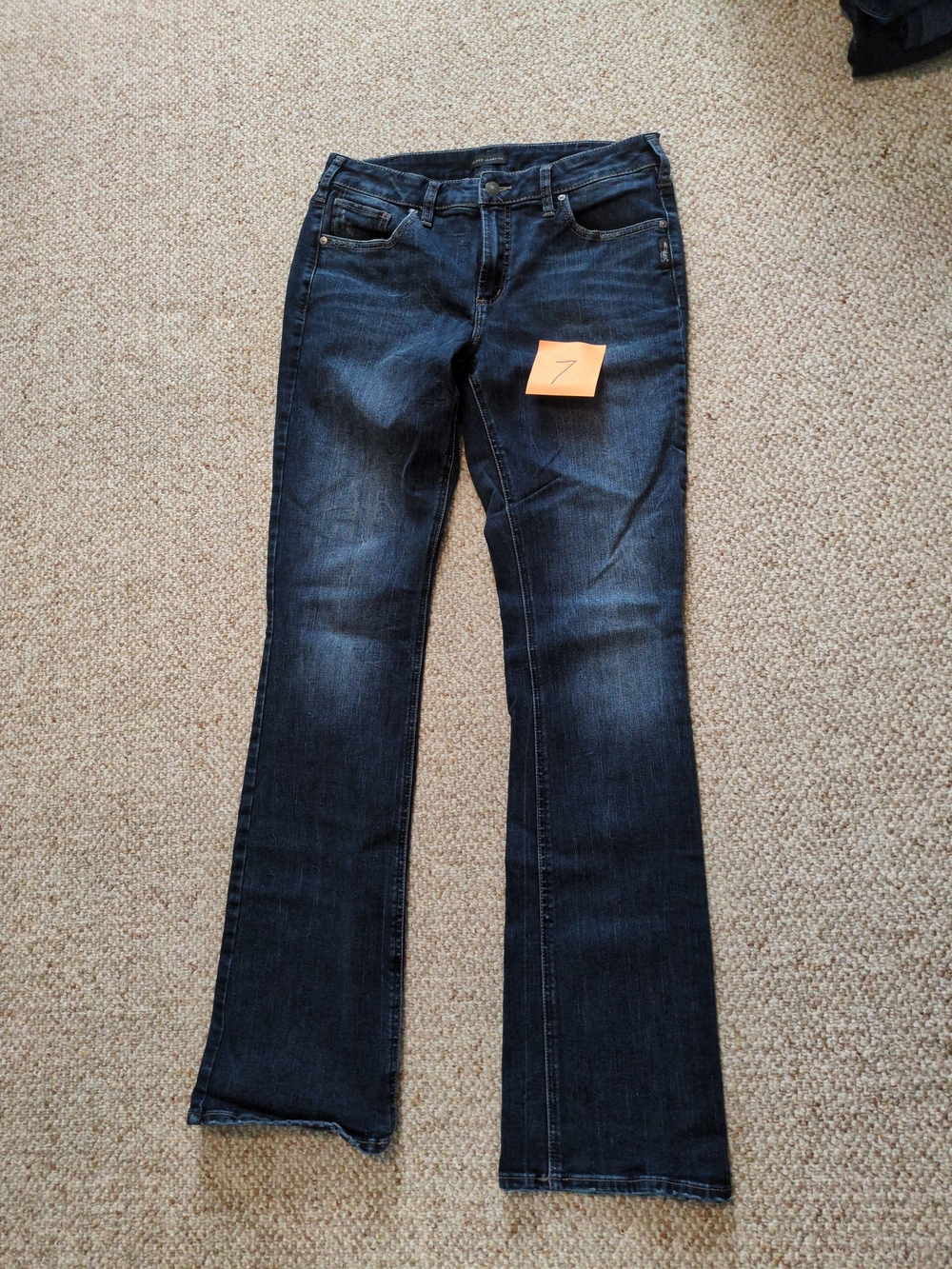 Silver Jeans Dark Wash Avery Slim Boot Cut Jeans